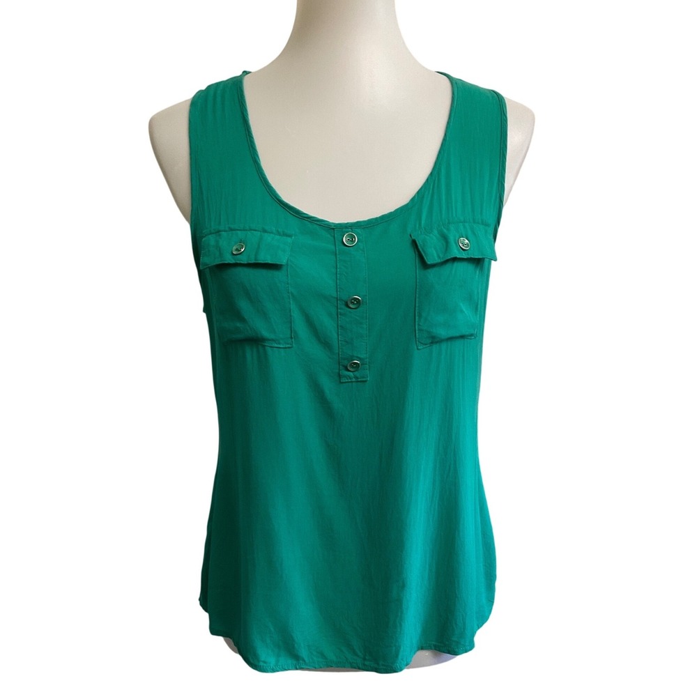 Body Central Tank Top Women Medium Green